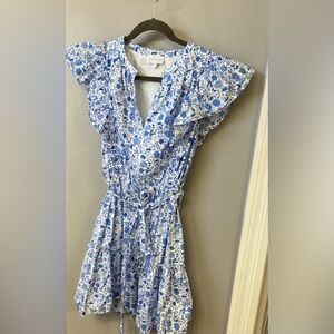 Sugarlips Luray Floral Ruffle Mini Dress